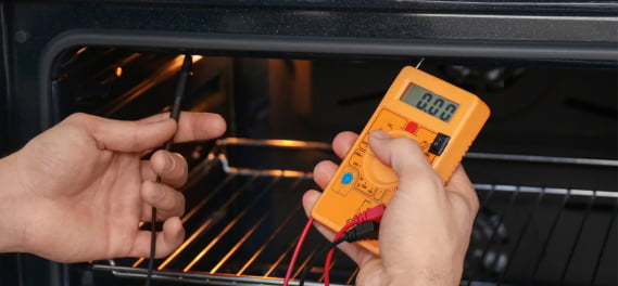 repairing oven